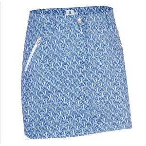 Daily Sports Swedish Blue Design Gloria Tennis Golf Skort Sz US 2  Pickleball